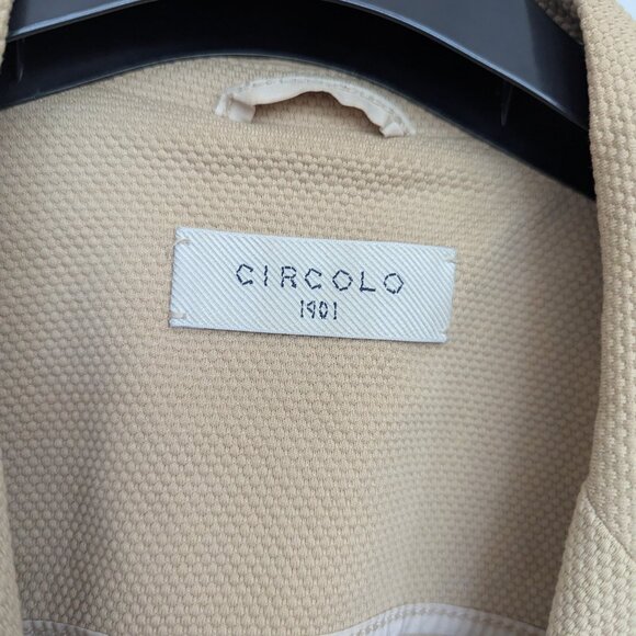 Faux Double-breasted blazer beige Circolo 1901 sz 46 IT - US 10 - Picture 2 of 12